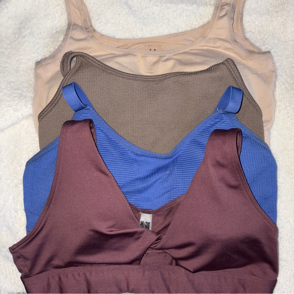 SOLD - MEDIUM/S BRALETTE BUNDLE - Pink VS, Yummies, Forever 21, Skechers